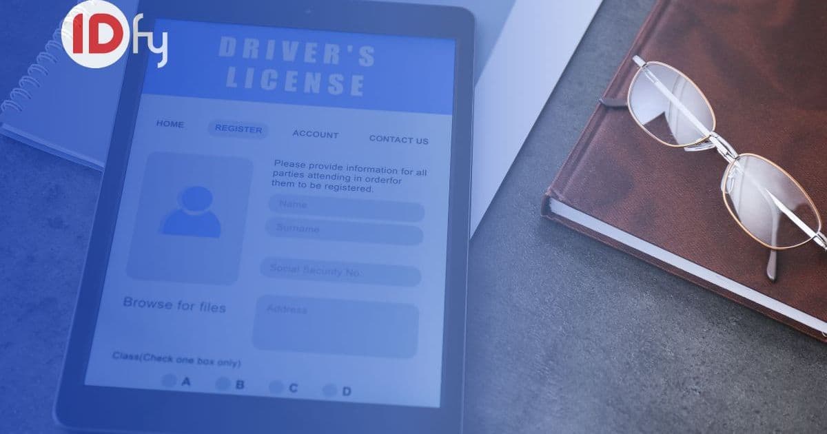 Online driving license check in the Logistics business