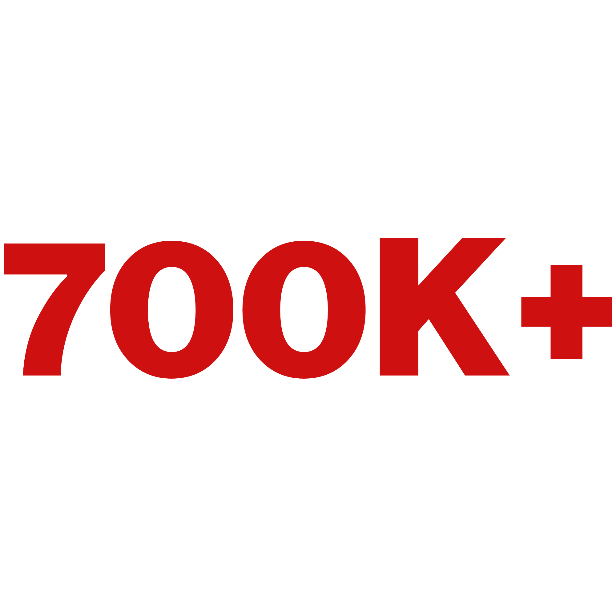 700K+